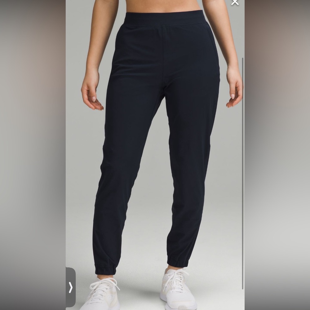 Lululemon Adapted State High-Rise Jogger full length in the color true navy